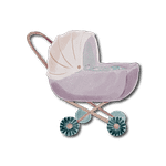 Illustrated baby pram